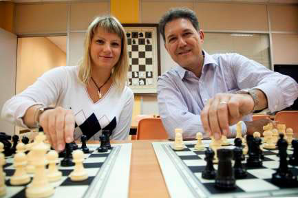 Olga Alexandrova y Miguel Illescas